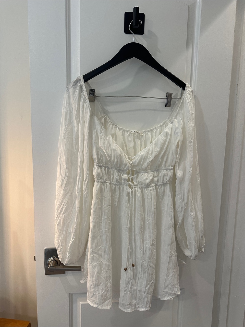 White Long-Sleeve Dress